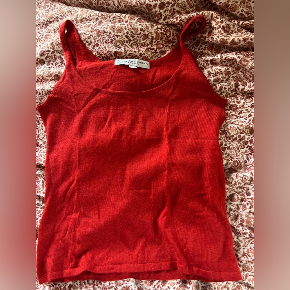 Caroline Herrera Red tank